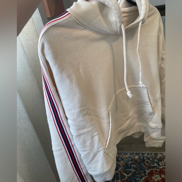 TNA The Iconic Hoodie - Cropped - XS - Off White/Cream - Picture 3 of 11